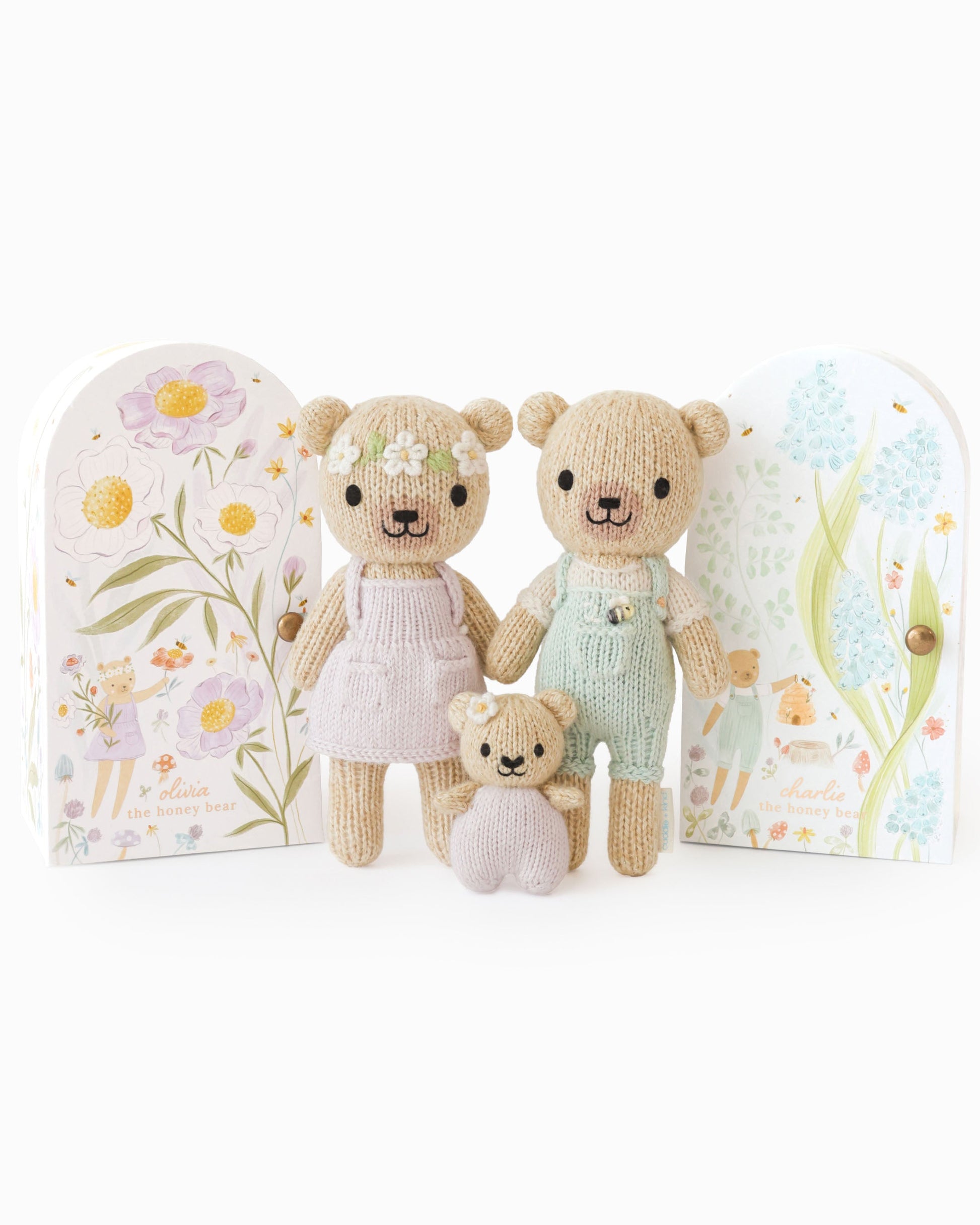 Tiny honey bear family