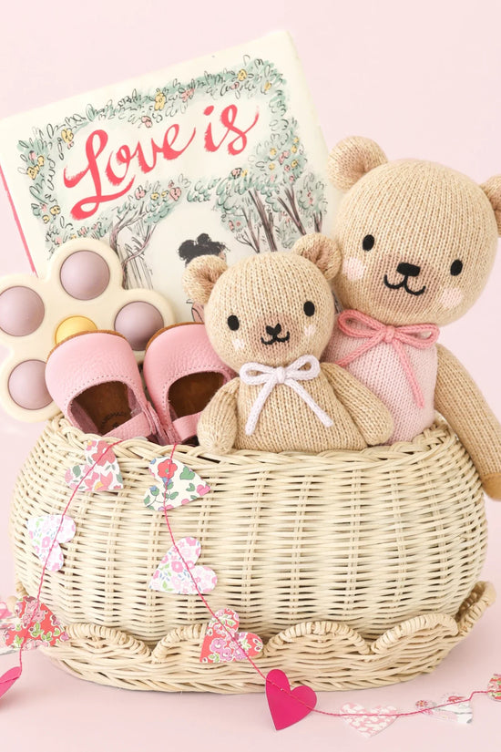 Baby honey bear (lavender bow)