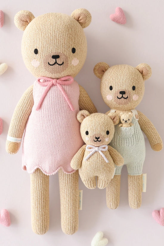 Baby honey bear (lavender bow)