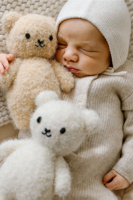 Baby bouclé bear (ivory)