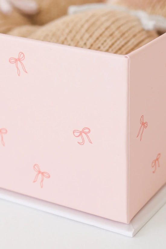 Baby honey bear (blush bow)