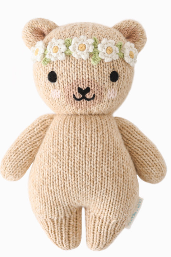 Baby honey bear (ivory floral)