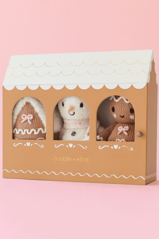 Blush Christmas Gingerbread House