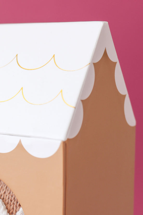 Blush Christmas Gingerbread House